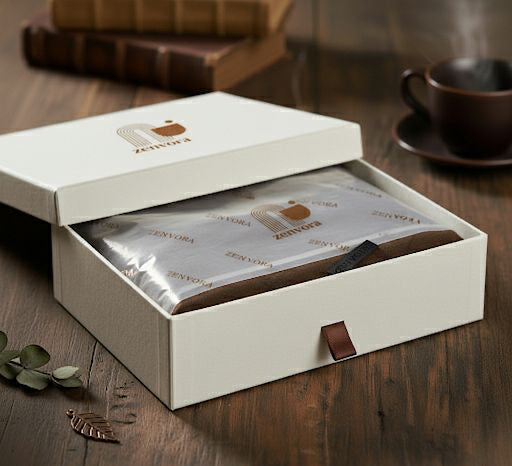 Luxury Men's Winter Shawl-Premium Brown Soft Fabric with Gift Box